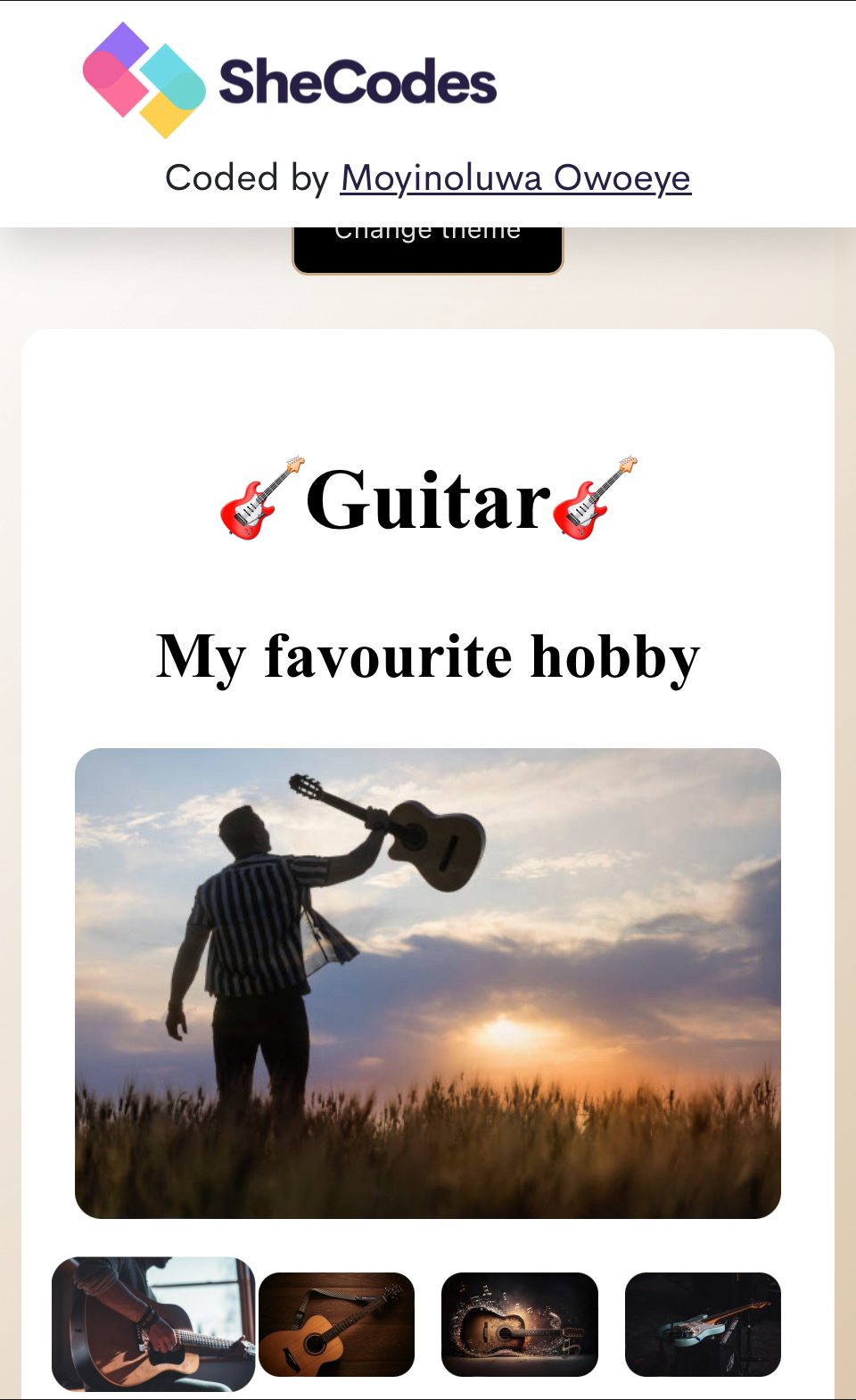 guitar app page